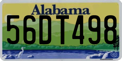 AL license plate 56DT498