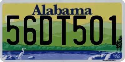 AL license plate 56DT501