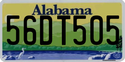 AL license plate 56DT505