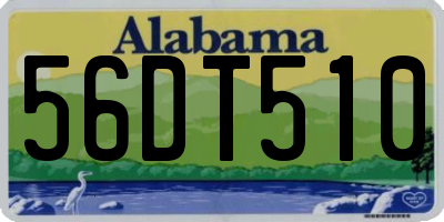 AL license plate 56DT510