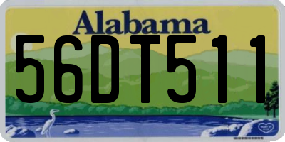 AL license plate 56DT511