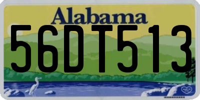 AL license plate 56DT513