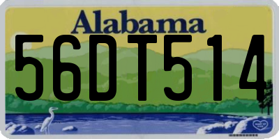 AL license plate 56DT514