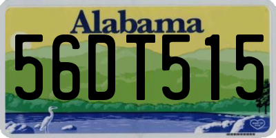AL license plate 56DT515