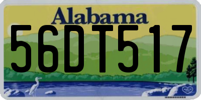 AL license plate 56DT517