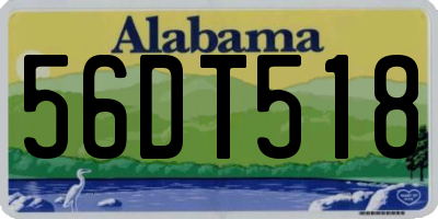 AL license plate 56DT518