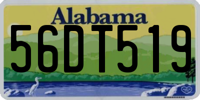AL license plate 56DT519