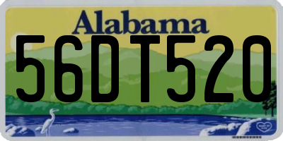AL license plate 56DT520