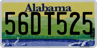 AL license plate 56DT525