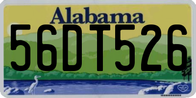 AL license plate 56DT526