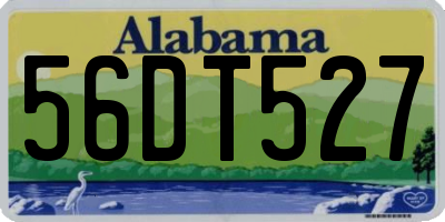 AL license plate 56DT527