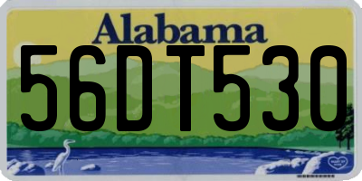 AL license plate 56DT530