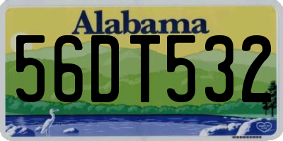 AL license plate 56DT532