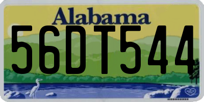 AL license plate 56DT544