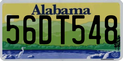 AL license plate 56DT548