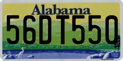 AL license plate 56DT550