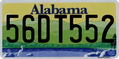 AL license plate 56DT552