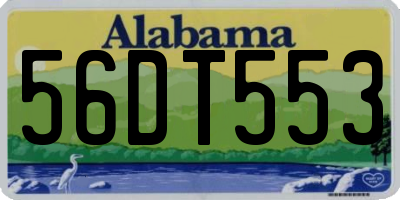 AL license plate 56DT553
