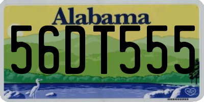 AL license plate 56DT555