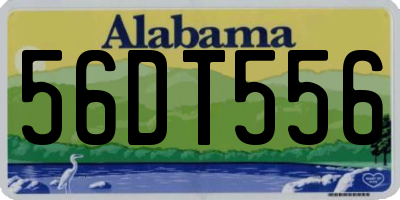 AL license plate 56DT556