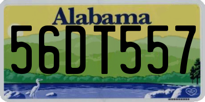 AL license plate 56DT557