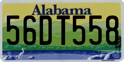 AL license plate 56DT558