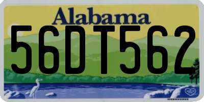 AL license plate 56DT562
