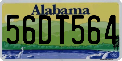 AL license plate 56DT564