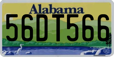 AL license plate 56DT566