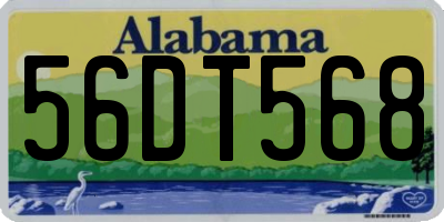 AL license plate 56DT568