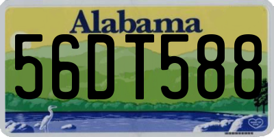 AL license plate 56DT588