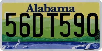 AL license plate 56DT590