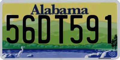 AL license plate 56DT591
