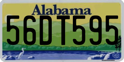 AL license plate 56DT595