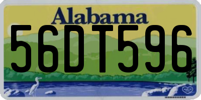 AL license plate 56DT596