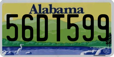 AL license plate 56DT599
