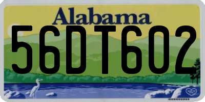 AL license plate 56DT602