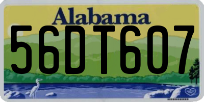 AL license plate 56DT607