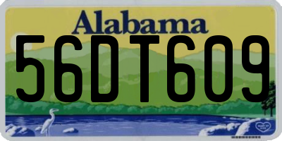 AL license plate 56DT609