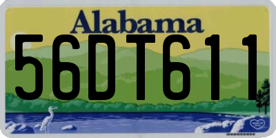 AL license plate 56DT611