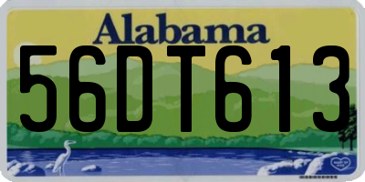 AL license plate 56DT613