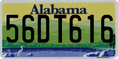 AL license plate 56DT616