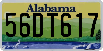AL license plate 56DT617