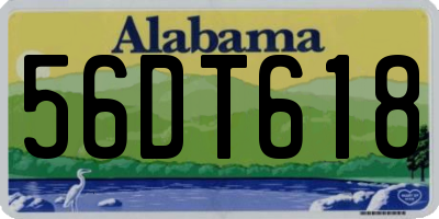 AL license plate 56DT618
