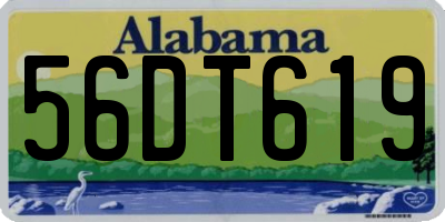 AL license plate 56DT619