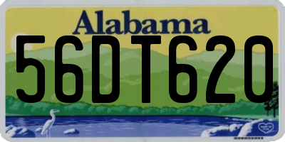 AL license plate 56DT620