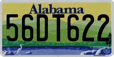 AL license plate 56DT622