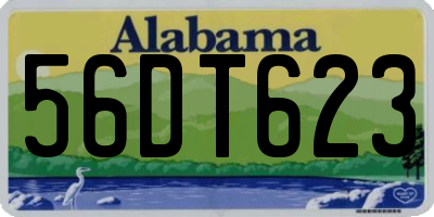 AL license plate 56DT623