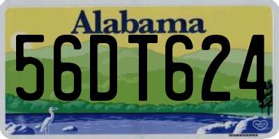 AL license plate 56DT624