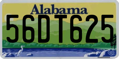 AL license plate 56DT625